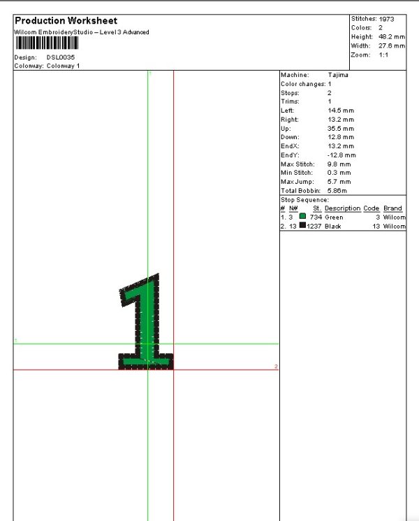 Lettering Design "1" - Image 2