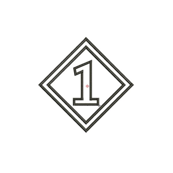 Emblem Logo "1" V-2